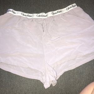 calvin klein purple pajama shorts